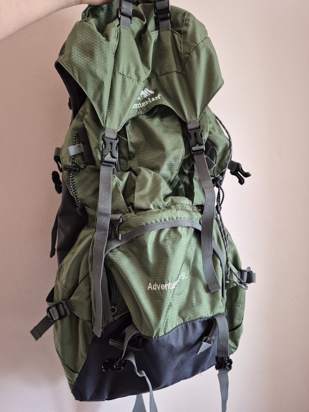 Senterlan Hiking Backpack 55 + 5 L Size